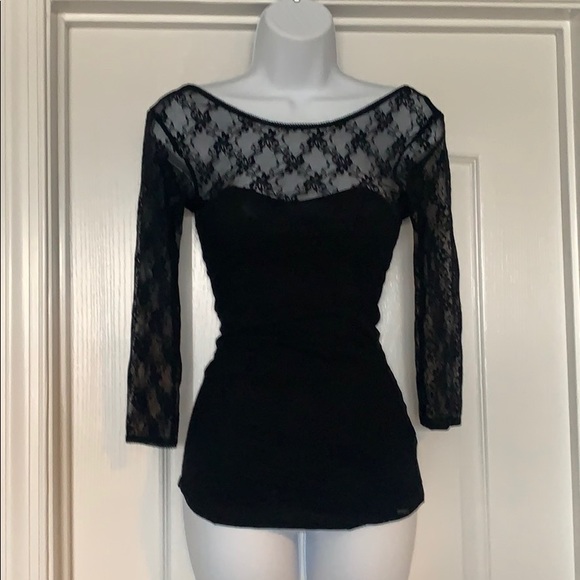 Guess Tops - GUESS Black Lace Top